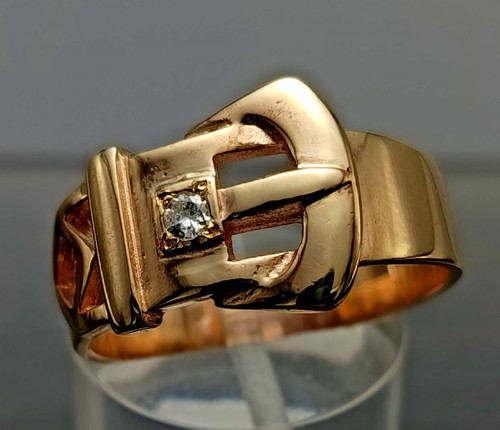 Vintage ring gold diamant - ring,