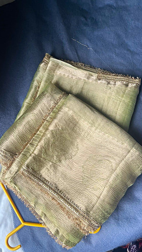 Damenbluse und sari grün - sari,