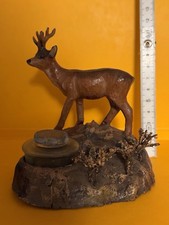 Tintenfass Antik Rehbock Jagd