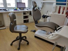 Sirona Arbeitssessel Hugo in grau bzw. anthrazit - Arztstuhl Drehstuhl Stuhl