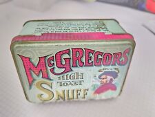 McGregors High Snuff Schnupftabak Tobacco Tabak Zigarette England Schatulle 1950