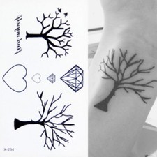 Temporäre tattos herz diamant - herz,