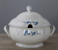 Villeroy & Boch V&B Val Bleu Terrine mit Deckel und Löffelaussparung Ø ca 19 cm 