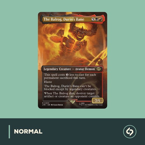 Mtg the balrog durin s - the, balrog,