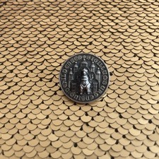 Manschettenknopf 925/ooo Silber Historisches Siegel der Stadt Hildesheim