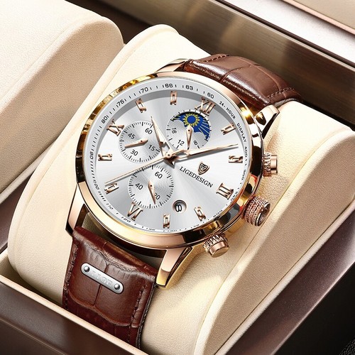 2024 herren quarzuhr leder - 2024,