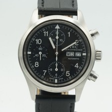 IWC FLIEGERCHRONO AUTOMATIK HERREN UHR 40MM 3706 STAHL TOP