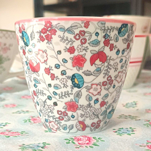 Greengate steingut latte cup - steingut,