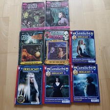 6x Gaslicht Irrlicht Romane , 2x Geister Krimi, Geister Thriller Geister Kille