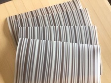 4x Tischset Platzdeckchen Platzmatte Platzset abwaschbar braun/beige gestreift