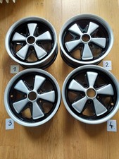 Restaurierte Fuchs-Felgen, Deep Six, 4er Satz, 6 x 15, Porsche 911 F-Modell