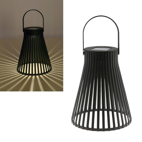 Led solar deko leuchte schwarz - led,