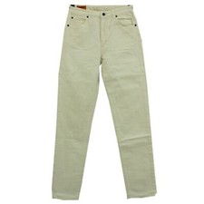 #8472 EDWIN Damen Jeans Hose LONDON Slim Tapered cremewhite weiß 30/30