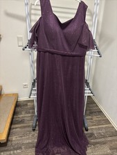 Abendkleid Lila mit Glitzer