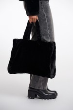 RINO & PELLE Shopper DAAN Tasche Fell schwarz