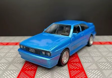 Audi Quattro 1980 blau - Spielzeugauto - Modellauto - mit Hinterradantrieb