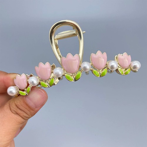 Rose blume haarklammer - rose,