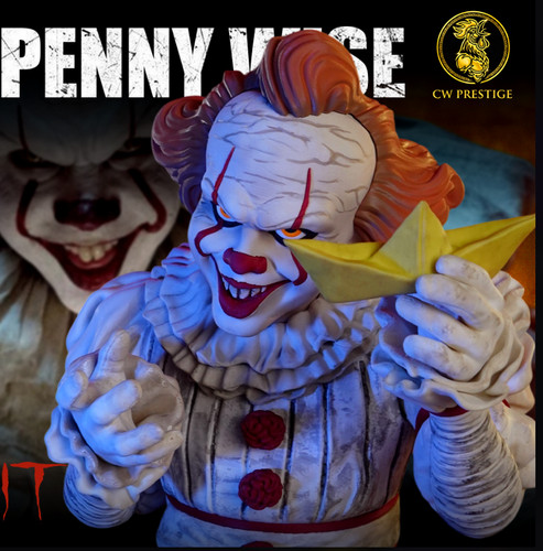 Gedruckte horror clown - 3d,