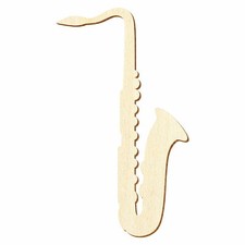 Holz Saxophon - Deko