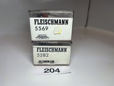 Fleischmann HO 2tlg. 2582 Hochbordladewagen u. 5569 Schienenreinigungswagen