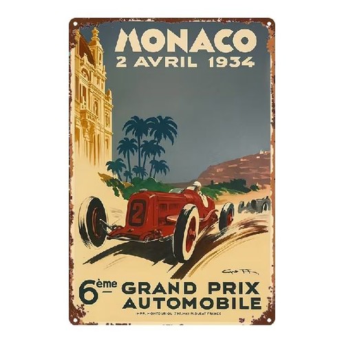 Blechschild grand prix - blechschild,