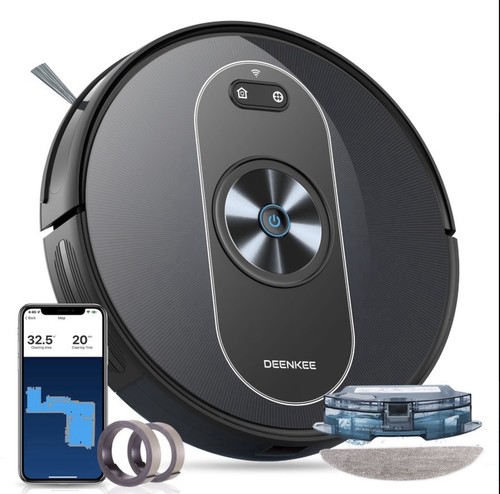 Deenkee d40 robot vacuum mop - vacuum,