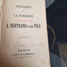 Katalog Exemplar der Gießerei