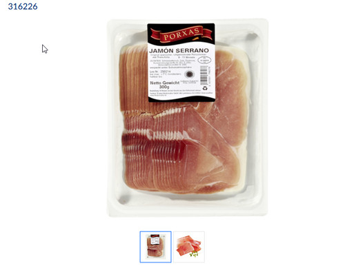 Porxas jamón serrano - porxas,