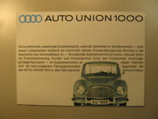 1962 Prospekt Auto Union 1000