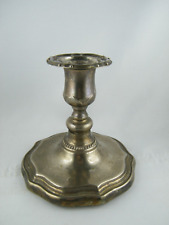 🕯🕯🕯 schwerer alter Nostalgie Metall Kerzenständer  versilbert ?  Vintage Deko