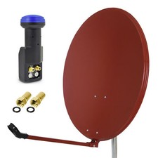 Zehnder Digitale Sat Anlage 80cm Spiegel Schüssel + Twin LNB HD ► 2 Teilnehmer r