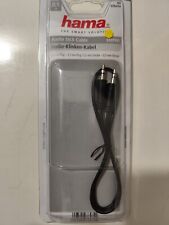 Hama Computer Klinkenkabel Aux 3,5mm Klinke/Klinke M/M Schwarz Stereo 0,5m Neu