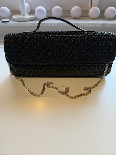 Zara clutch schwarz geflochten - clutch,