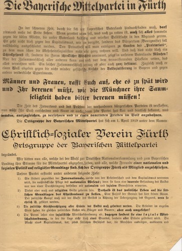 Flugblatt christliche sozialer - flugblatt,