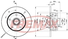 Brake discs Audi A4 B5 1.6