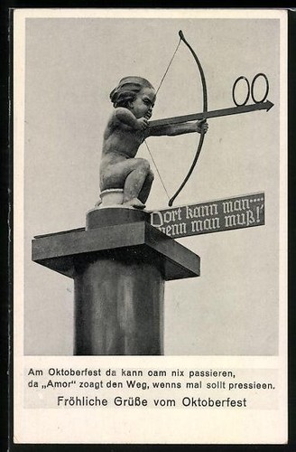 Ansichtskarte amor zeigt den - amor,