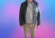 Lederjacke Schwarz Von Trapper