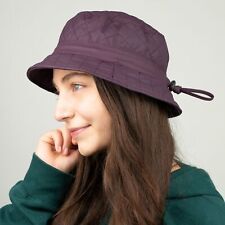 Hatbee Damen Regenhut Regenmütze Zugband Fischerhut - Stepp wasserabweisend