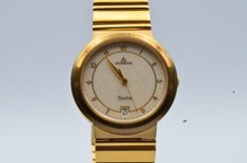 DUGENA HERREN UHR YANTRA AUTOMATIK 34MM EDELSTAHL VERGOLDET DUGENA M074