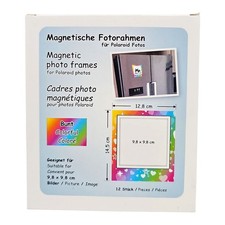 Magnetische Fotorahmen für Polaroid Fotos 9,8cm Bilderrahmen 12 Stück Bunt