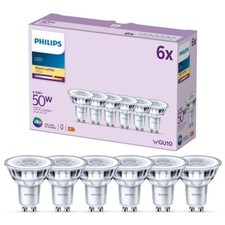 6er-Set PHILIPS GU10 LED Reflektor 4,6W wie 50W 36° Ausstrahlwinkel 2700K warmw.