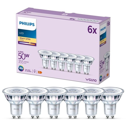 6er set philips gu10 - philips, led