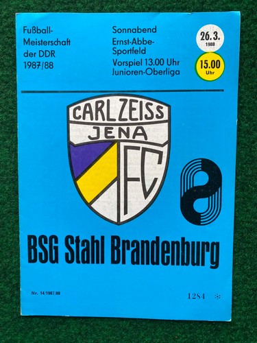 Fußballprogramm iéna - fußballprogramm, cz