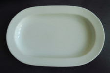 Ovale weiße Porzellan-Platte