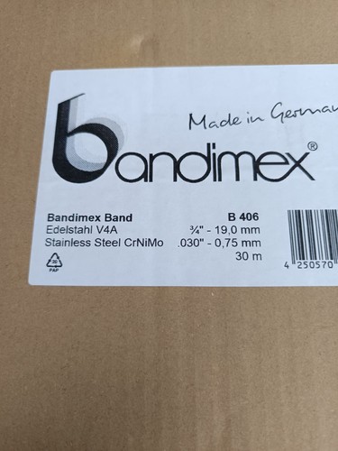 Bandimex stahlband - stahlband, 3/4"