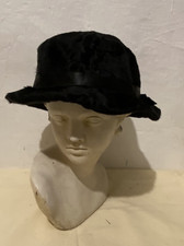 Schwarzer Hut Persianer Damen Klein Gr 53/54 Pelzmütze Pelzhut