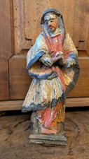 Barock antik Holz Figur Maria Madonna Fassung süddeutsch Salzburg