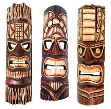 Tiki Maske Holz Wandschild