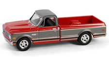 CHEVROLET Cheyenne C-10 short bed - 1972 - red / grey - Greenlight 1:64