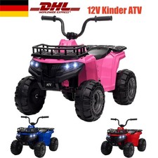12V Kinder Ab 2-5 Jahren Elektrisches Quad ATV Spielzeugauto Mit Lichtern Musik